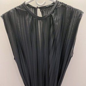 Zara accordion pleat sleeveless jumpsuit LIKE NEW (NEVER WORN)